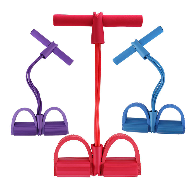 4-tube pedal puller sit-up auxiliary equipment Pilates rope multifunctional pull rope yoga home
