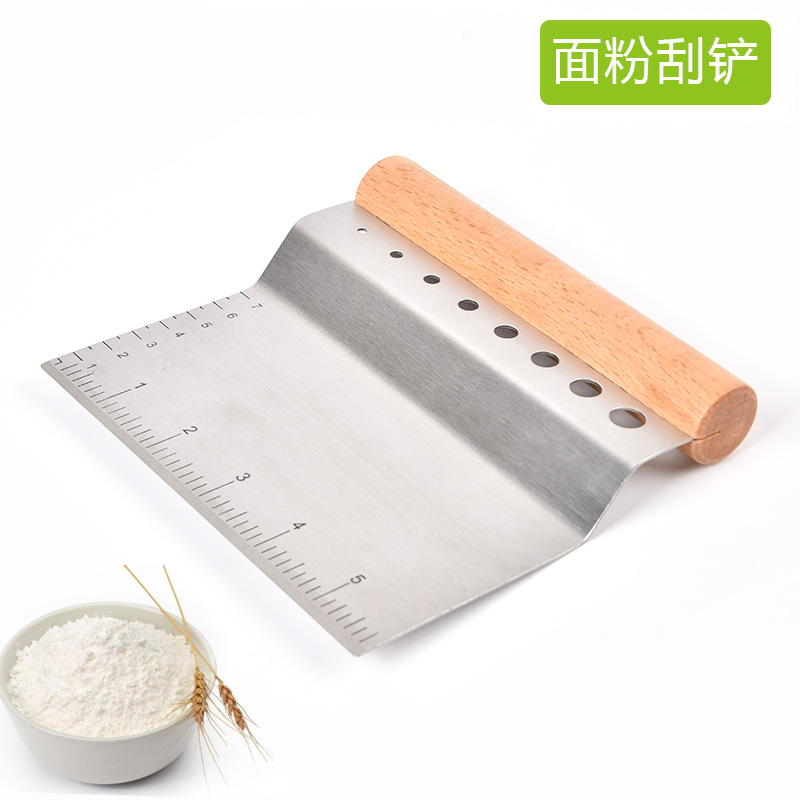  baking tools thickened 304 stainless steel noodle sword eight holes vanilla tool with curved handle