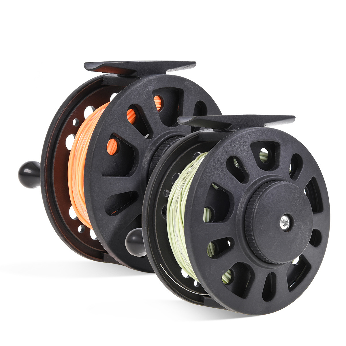 27914-T [GLA fly fishing wheel with line (including fly fishing preparation line main line sub-line] fly fishing gear set