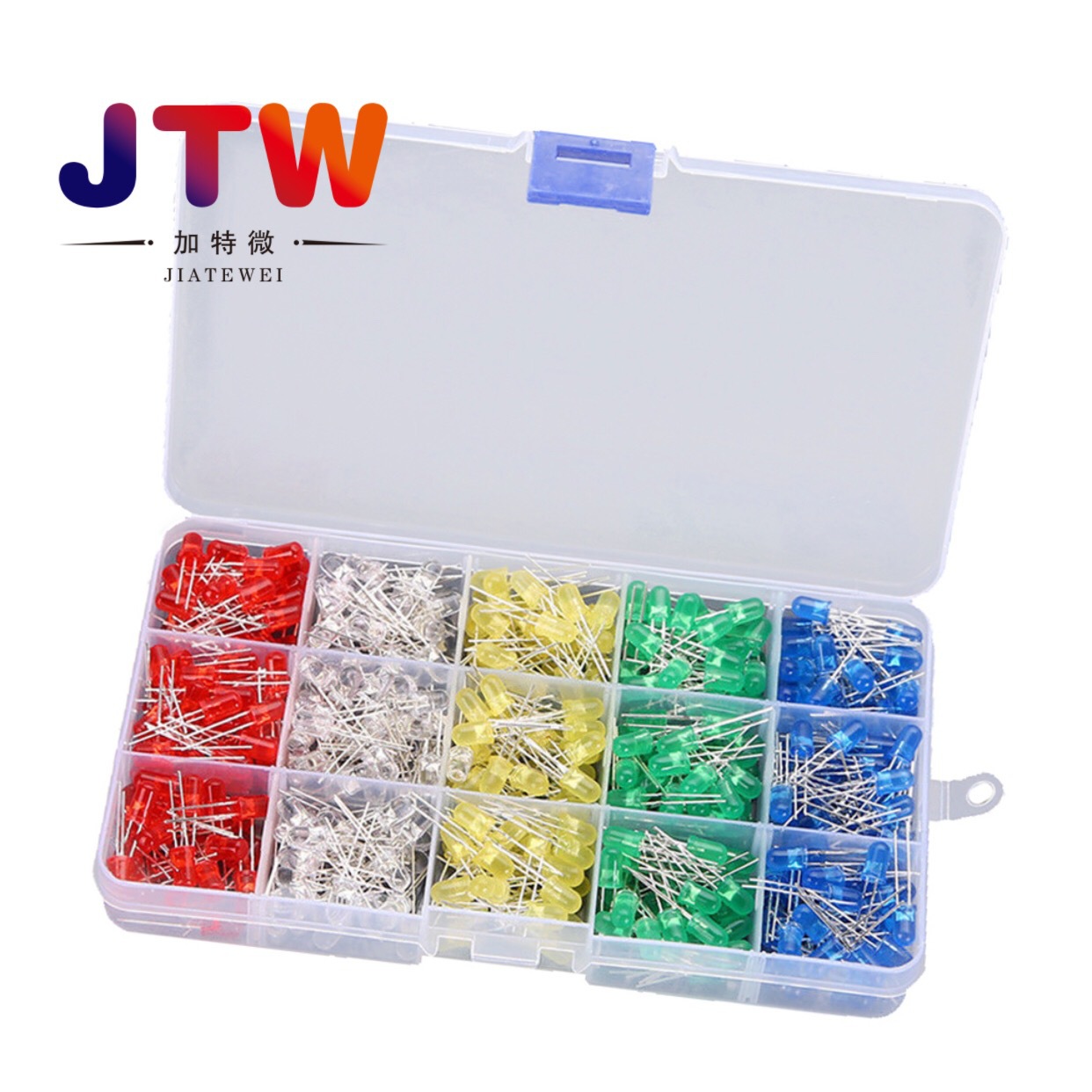 5MM F5 LED LED 500pcs red, yellow, blue, green and white each 100 f5 in-line led lamp short pin