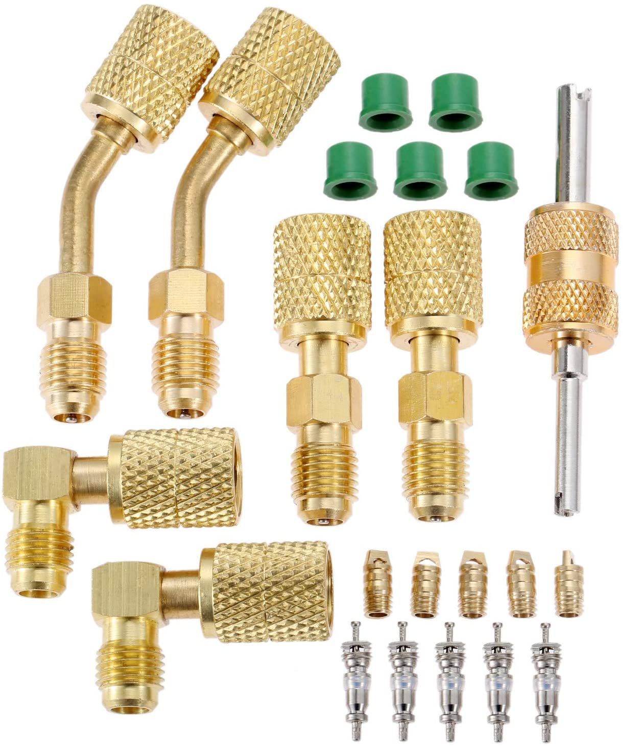 R410 adapter set 1/4SAE to 5/16SAE adapter thread R410R22