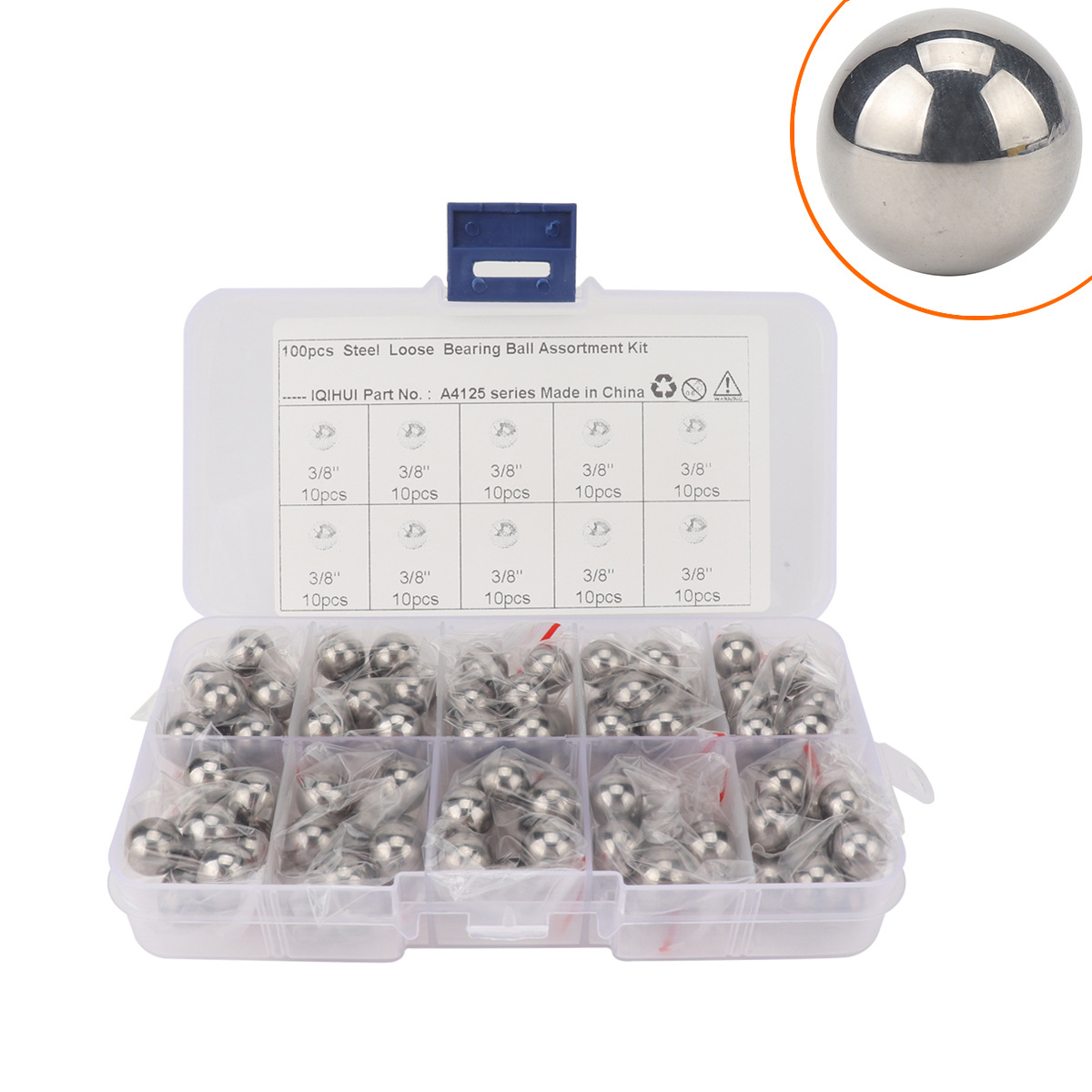  boxed motorcycles and bicycles high-precision G25 bearing steel balls 3/8 "solid steel balls 100 only