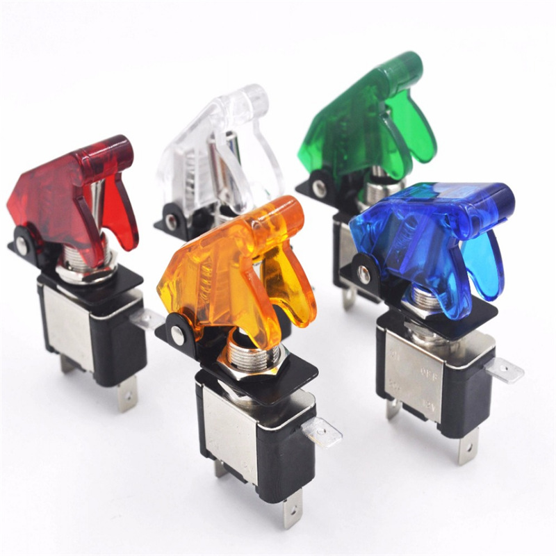  car modification switch ASW-07D toggle switch dust-proof belt protective cover with light