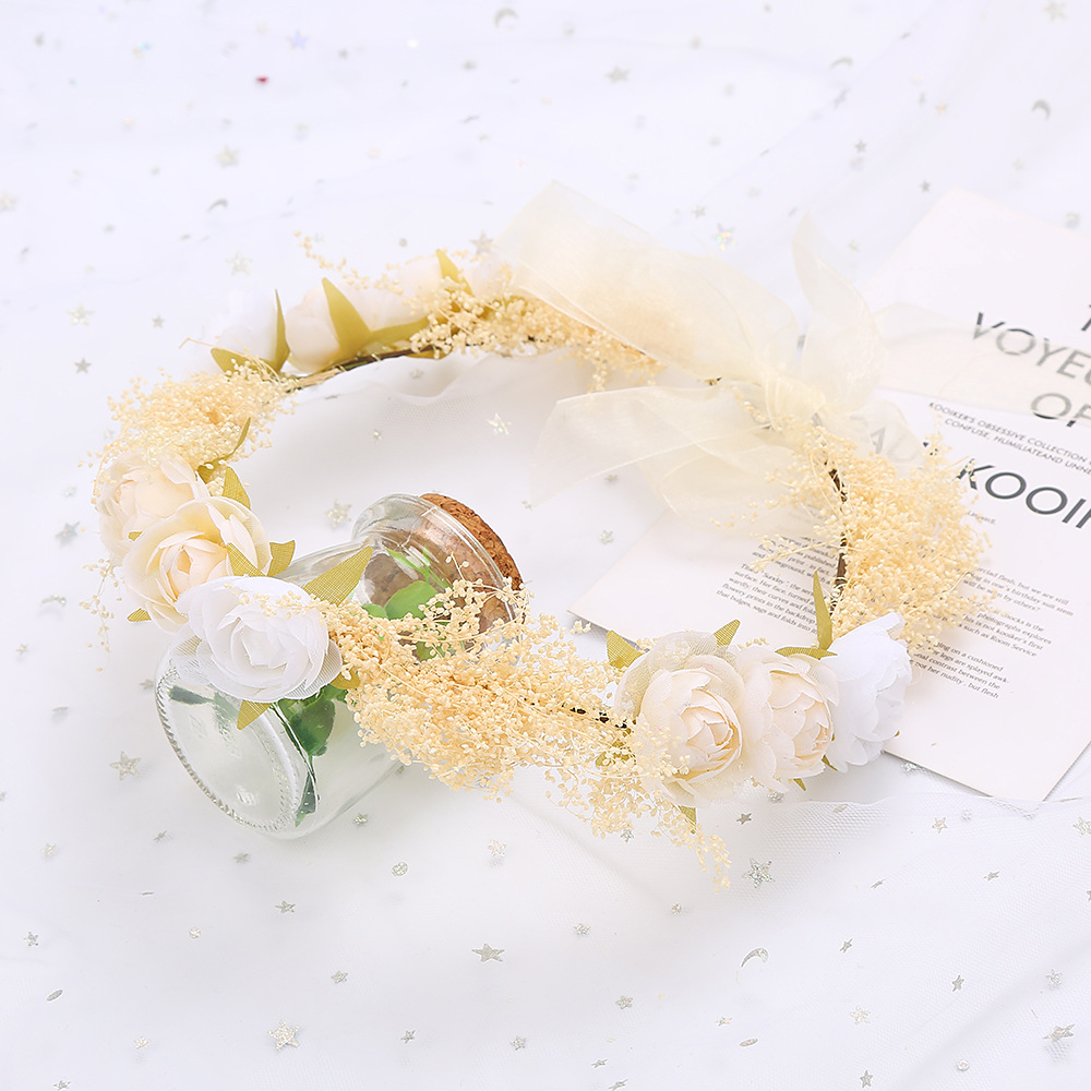 2019  Forever Flower Handmade Hair Accessories Wedding Headwear Hair Accessories Wedding Photography Photo Hair Hoop