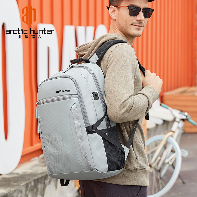  Large Capacity Men's Backpack Outdoor Casual Backpack Waterproof Business Computer Bag Multifunctional Sports Bag