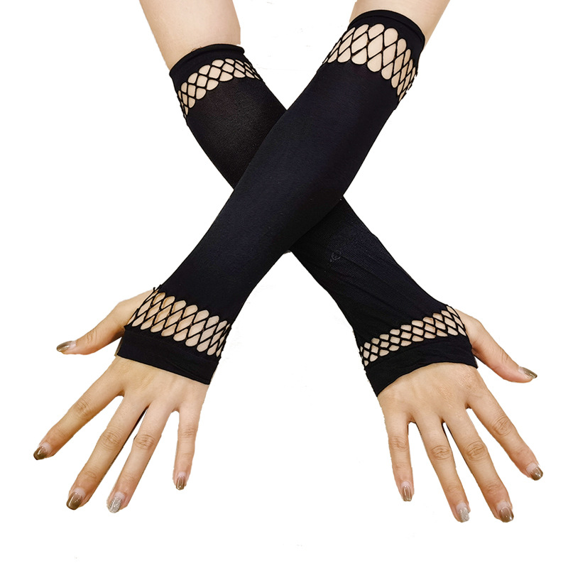 Women's Punk Finger-Free Gloves Cosplay Rick Gloves Halloween Costume Party Gloves
