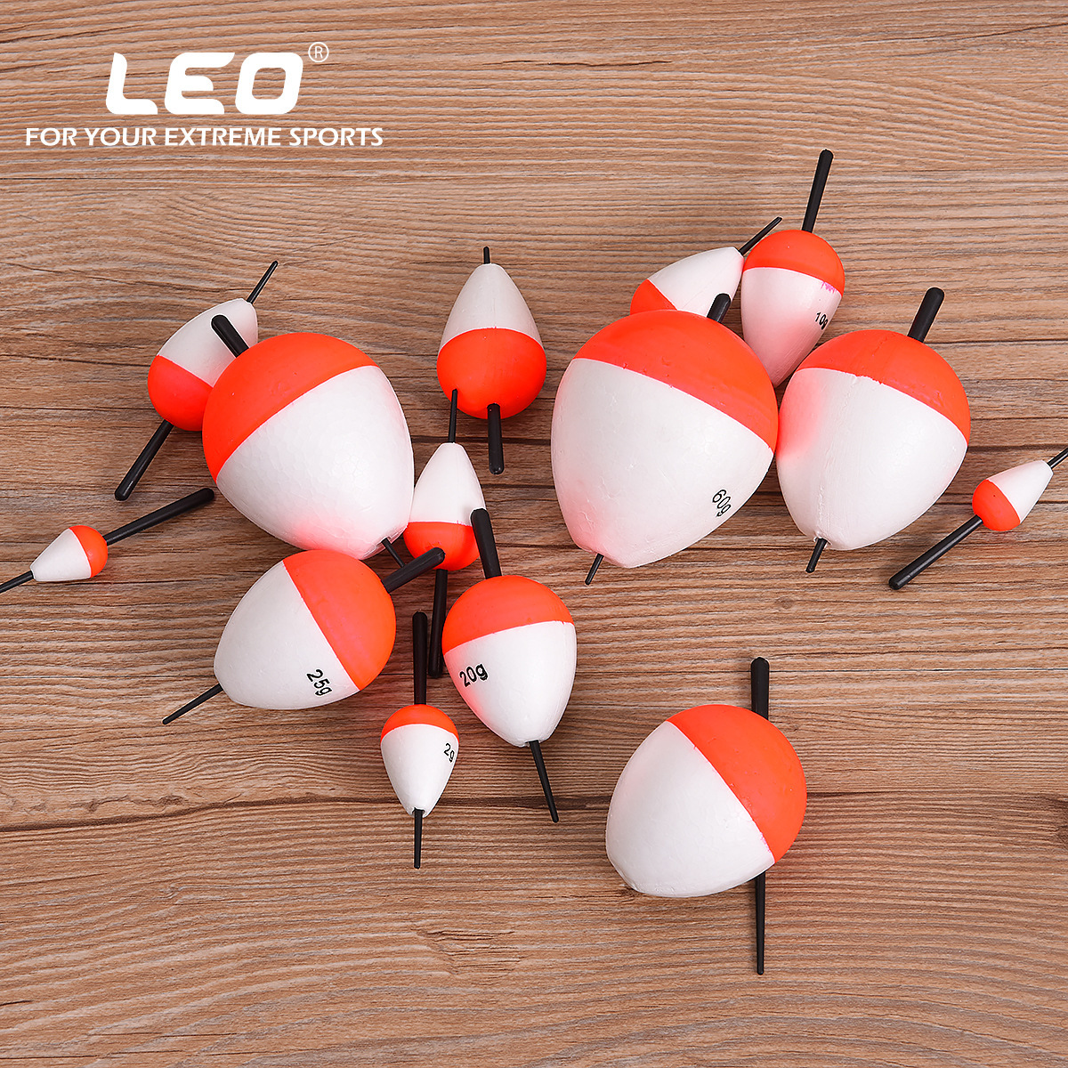 27591-A LEO/Leo [14 Mixed EPS Red and White Foam Floats] Zhongtong Sea Float Ball Fishing Gear