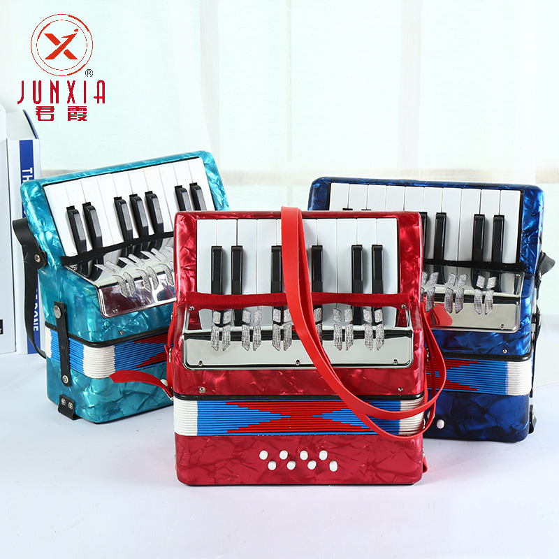 17 key 8 doublebass celluloid accordion children practice accordion keyboard musical instruments
