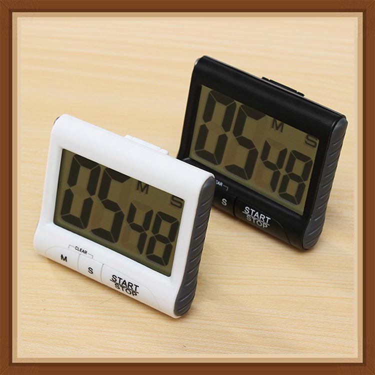  stopwatch electronic timer commercial timer kitchen cooking reminder alarm clock with bracket magnetic suction