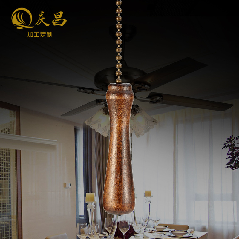  wooden stick bronze chandelier chain 30.5mm lighting chain 