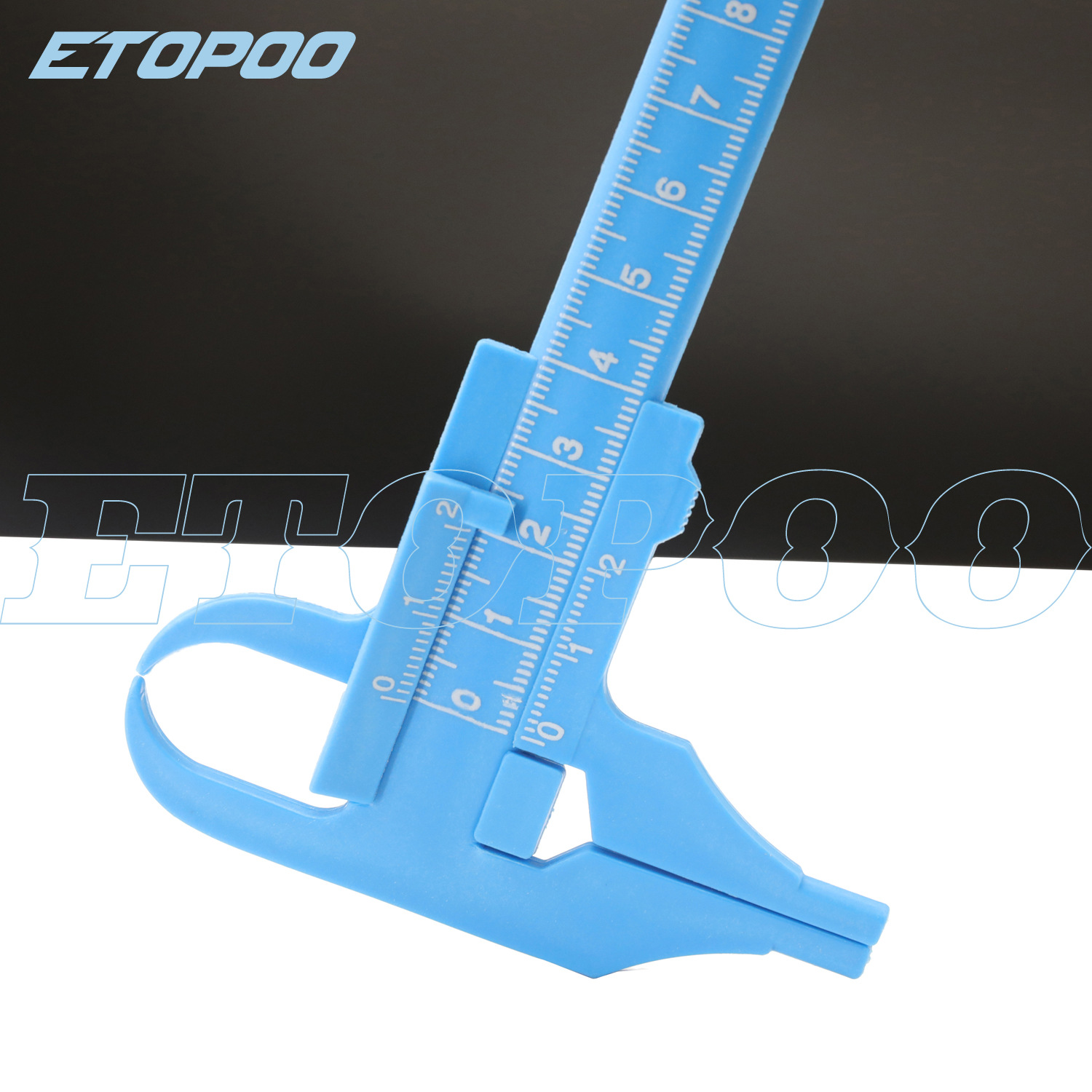 ETOPOO 0-100MM 0.5MM Simple Read Plastic Caliper Beauty Caliper Gift Caliper