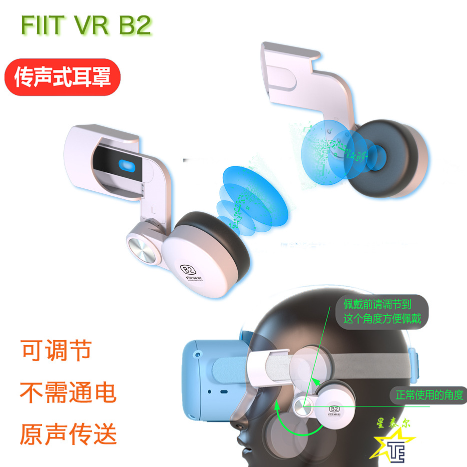 FIIT VR B2 adapter Oculus Quest2 acoustic earmuffs acoustic VR all-in-one machine accessories