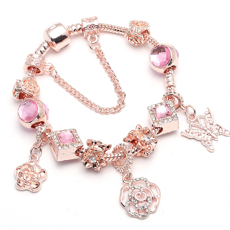 Pan Jia Feng rose gold fashion OL beaded bracelet ladies bracelet bracelet jewelry