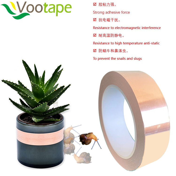 Copper Foil Tape Single and Double Conducting Double-sided Conductive Tape Thickened Mobile Phone Motherboard Heat Dissipation Copper Foil Sticker Conductive Tape