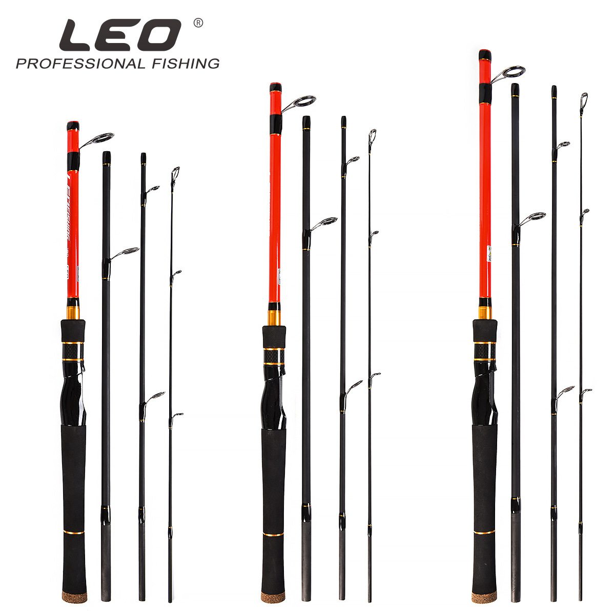27874 LEO/Leo [Four Carbon Luya Rod] High Carbon Thunder Rod Perch Rod Ultra Short Shrinkage Bait Rod