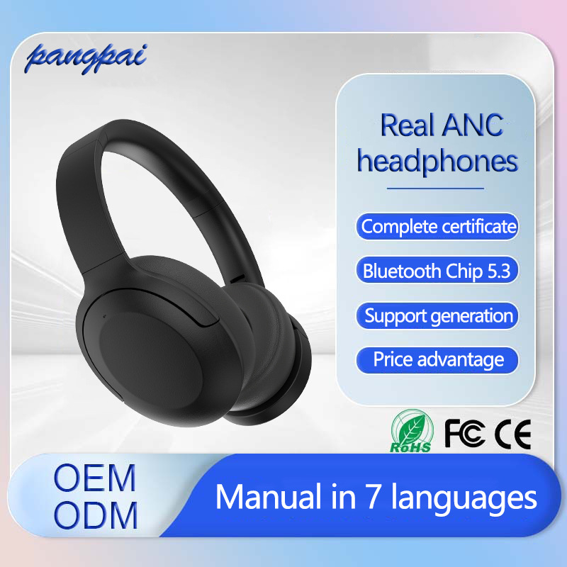 3965ANC Active Noise Reduction Headset Blue-tooth Headset Long Endurance Metal Telescopic Blue-tooth 5.3