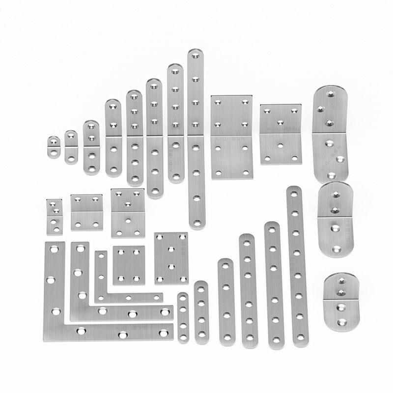 Stainless Steel Angle Code 90 Degree Right Angle Holder Angle Iron L-shaped Triangle Bracket Laminar Bracket Furniture Corner Connector