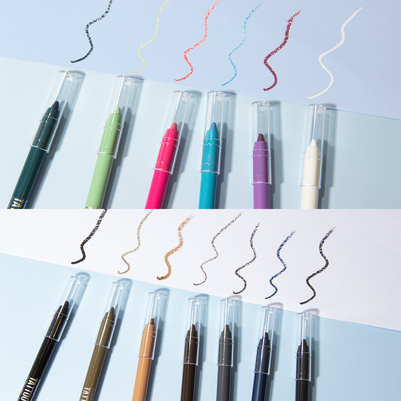Beauty eyeliner smart rotating ultra-fine eyeliner glue pen quick-drying non-blooming seal eyeliner makeup 