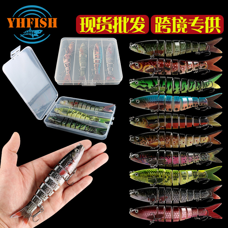 20g Yuluya Bait Multi-section Fish Bionic Eight-section Luya Bait Broken-section Hard Bait Fishing Gear