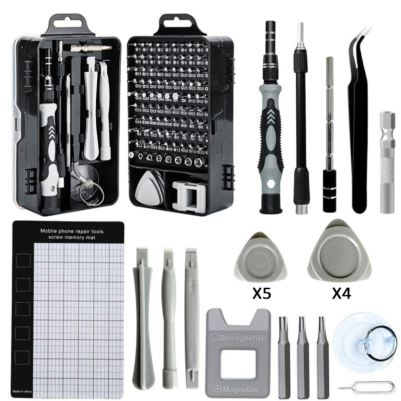 115 in one watch computer mobile phone disassembly maintenance hardware tools screwdriver combination suit 