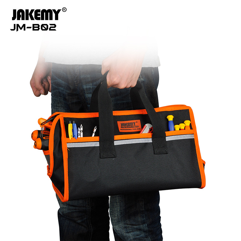 JM-B02 Oxford cloth tool bag multifunctional zipper tool bag maintenance electrician storage handbag JAKEMY
