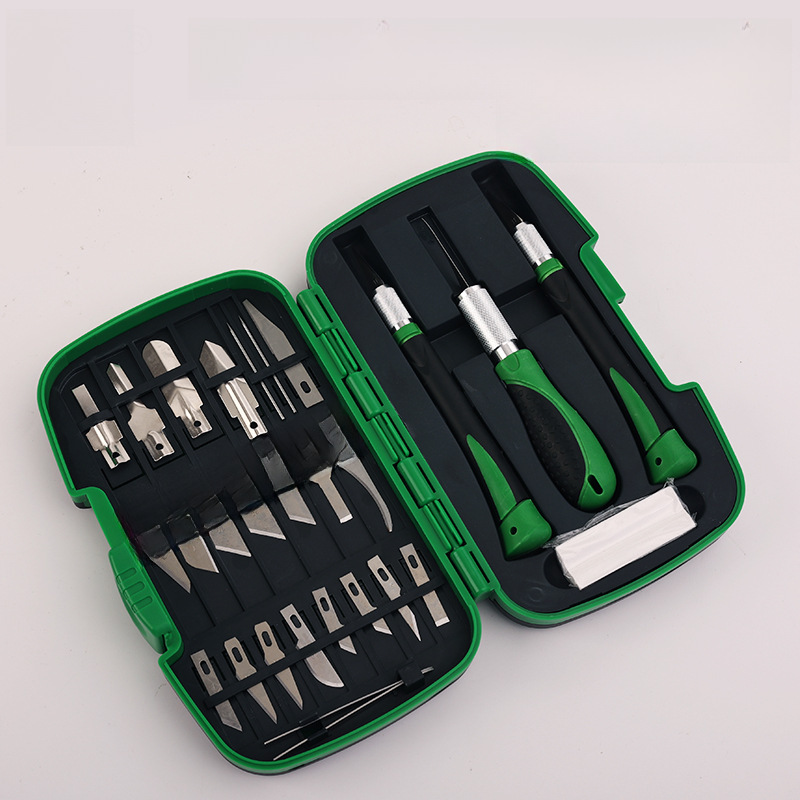 30-piece set  aluminum plastic-coated carving cutter  carving cutter suit   paper cutting carving cutter