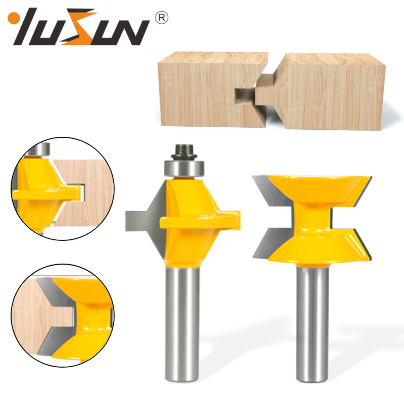 Yusheng 120° mortise and tenon cutter woodworking milling cutter with splicing cutter splicing cutter woodworking milling gong machine milling cutter tungsten steel milling cutter