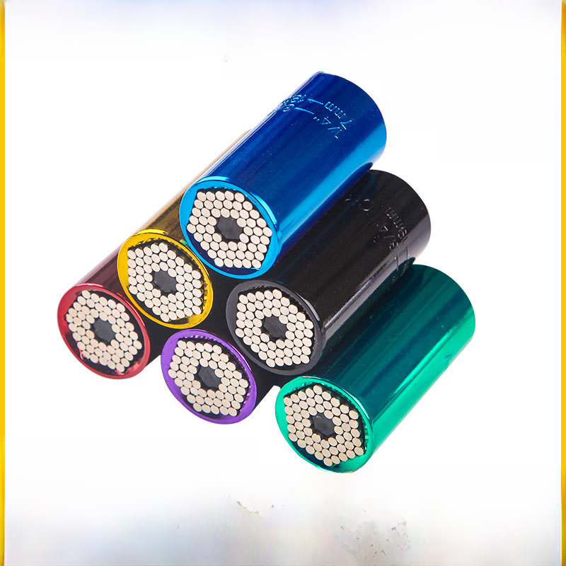 Multi-functional sleeve chrome vanadium steel British ratchet sleeve 2-piece work sleeve head Color conversion sleeve