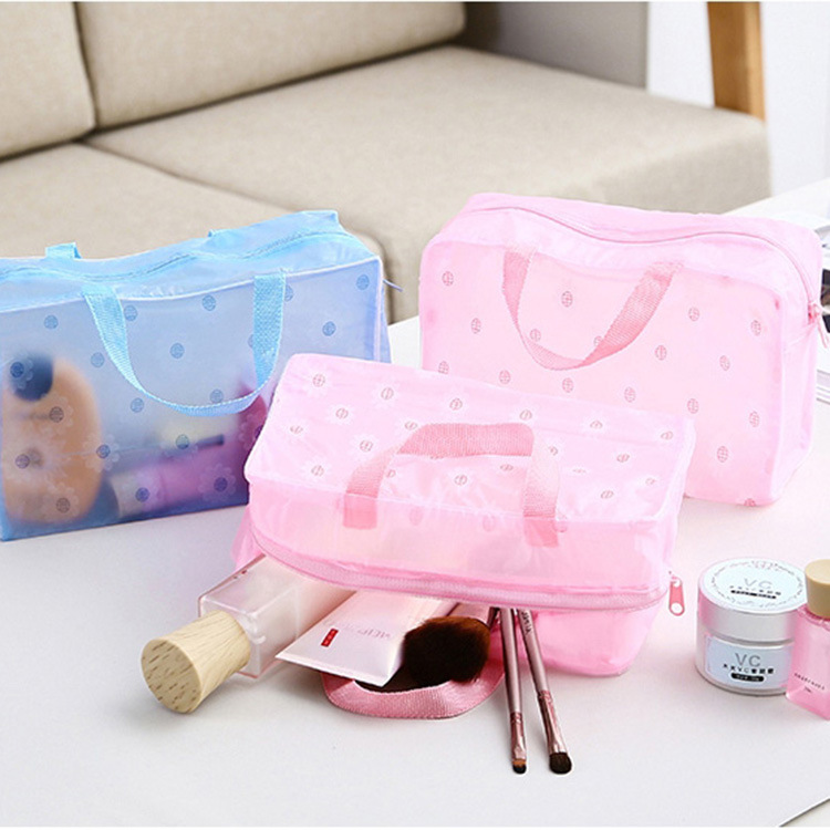 Creative Home Travel Travel Floral Waterproof Cosmetic Bag Wash Bag Bath Storage Bag