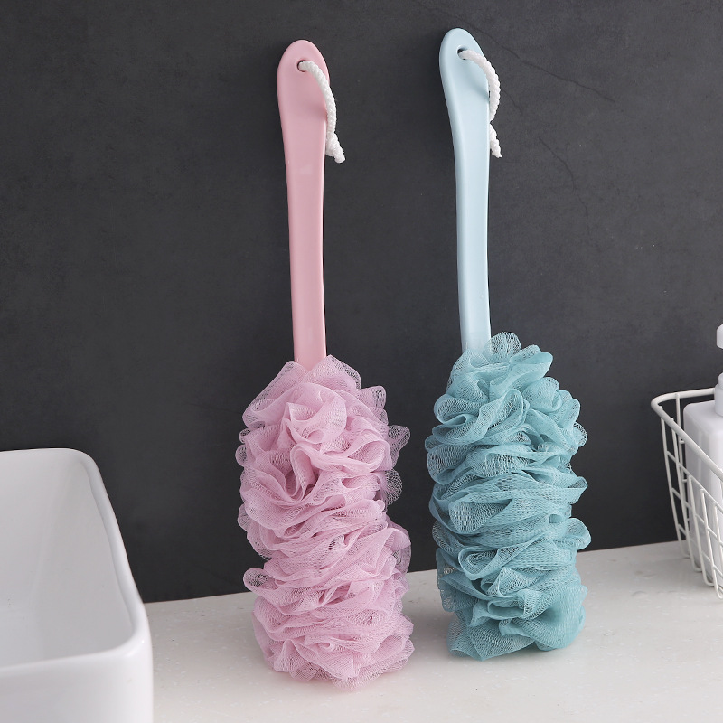Large Long Handle Bath Wipe Bath Ball Flower Bathroom Bath Brush Bath Scrubbing Brush Bath Scrubbing Strap Lanyard